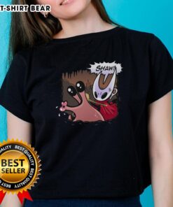 Pretty Hollow Knight Silksong Nuu Slap Ladies Tee featuring vibrant graphics and stylish design for fans.