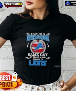 Detroit Lions ladies tee showcasing team spirit for game day, perfect for fans in the District of Columbia.