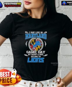 Pretty ladies tee for women showcasing Detroit Lions pride, perfect for game day, made for Maryland fans.