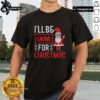 Festive 'Pretty I'll Be Gnome For Christmas' T-Shirt featuring a cheerful gnome design, perfect for holiday celebrations.