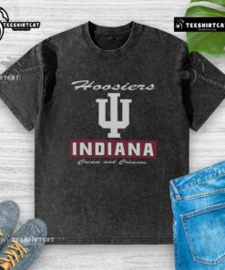 Pretty Indiana Hoosiers Waver Washed T-Shirt featuring bold team colors and a stylish vintage design for fans.