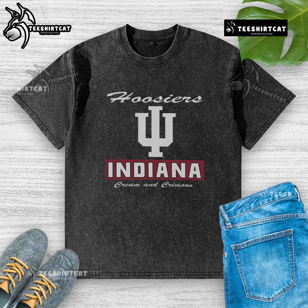 Pretty Indiana Hoosiers Waver Washed T Shirt Pretty Indiana Hoosiers Waver Washed T-Shirt featuring bold team colors and a stylish vintage design for fans.