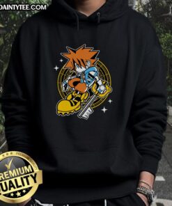 Adorable kid wearing a Pretty Kingdom Heart Sora hoodie, perfect for fans of the beloved video game character.