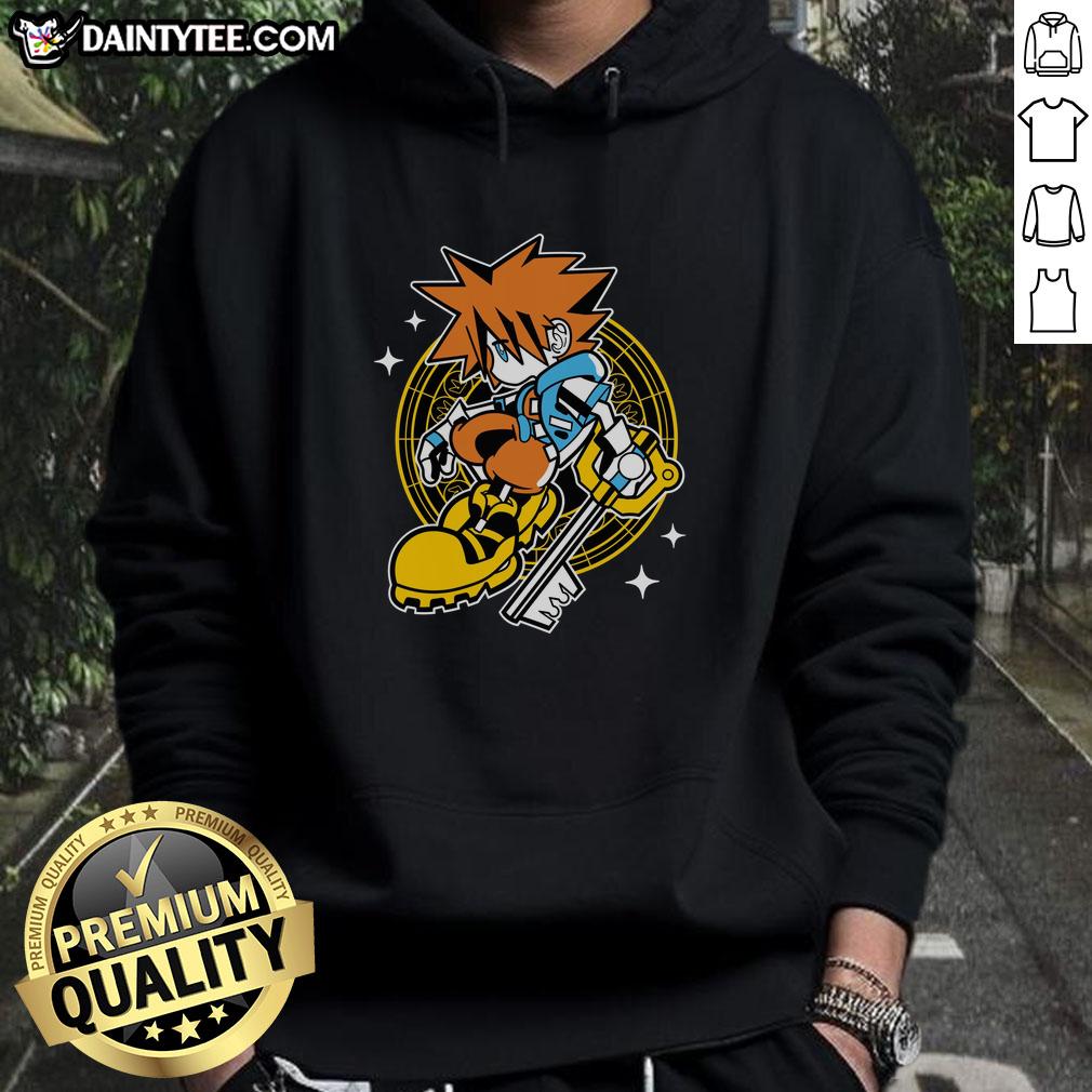 pretty-kingdom-heart-sora-kid-hoodie Adorable kid wearing a Pretty Kingdom Heart Sora hoodie, perfect for fans of the beloved video game character.