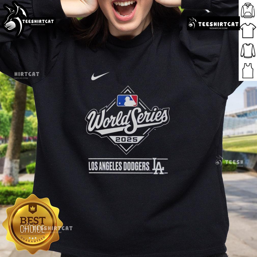 Pretty Los Angeles Dodgers 2025 National League Champions Logo Sweatshirt Pretty Los Angeles Dodgers 2025 National League Champions logo sweatshirt showcasing team pride and style.