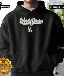 2025 World Series Nike hoodie featuring Los Angeles Dodgers design, perfect for fans and stylish sportswear.