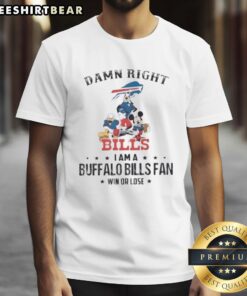 Alt Text: Pretty Mickey and Friends Buffalo Bills Fans T-Shirt celebrating team spirit, win or lose, with vibrant graphics.
