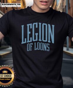 Alt Text: Stylish Minnesota United Legion Of Loons T-Shirt featuring vibrant colors and a unique design for soccer fans.