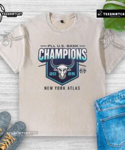 Pretty New York Atlas Lacrosse Champions 2025 washed t-shirt featuring vibrant colors and a stylish design.