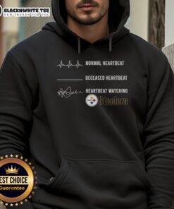 Pretty Normal Heartbeat hoodie featuring Pittsburgh Steelers design, perfect for fans who appreciate unique sports apparel.