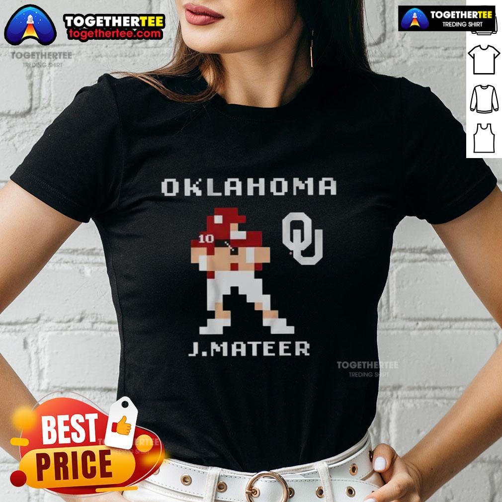 Pretty Oklahoma Sooners Football John Mateer Retro Baller Ladies Tee Pretty Oklahoma Sooners Football John Mateer Retro Baller Ladies Tee in vibrant colors, perfect for game day style.
