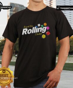 Pretty Original Dice Rolling Candies T-Shirt featuring colorful candy-themed dice design for gaming enthusiasts.