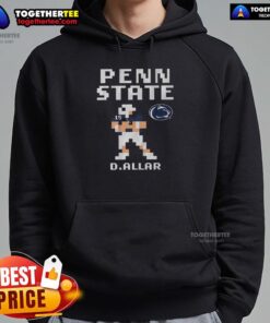 Pretty Penn State Nittany Lions Football Drew Allar Retro Baller Hoodie in navy, perfect for game day and fan wear.