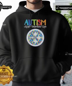 Pretty Pittsburgh Steelers Autism Accept Understand Love Hoodie featuring team colors and supportive design for autism awareness.