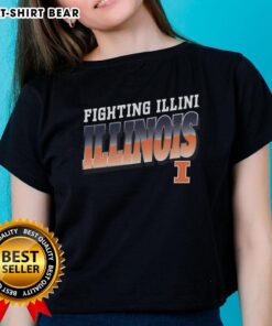 Alt Text: Stylish Illinois Fighting Illini polished ladies tee showcasing team spirit in a premium design for fans.
