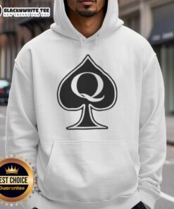 Alt Text: Stylish Pretty Queen Spades Hoodie featuring unique design and vibrant colors for a trendy look.