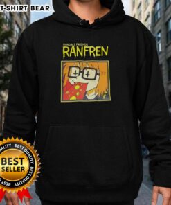 Group of friends wearing Pretty Randals Friends Ranfren Hoodie, showcasing vibrant colors and cozy style in a casual setting.