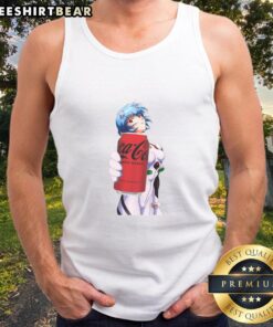 Alt Text: Pretty Rei Soda Zero Sugar Coca tank top featuring vibrant colors and stylish design for casual wear.