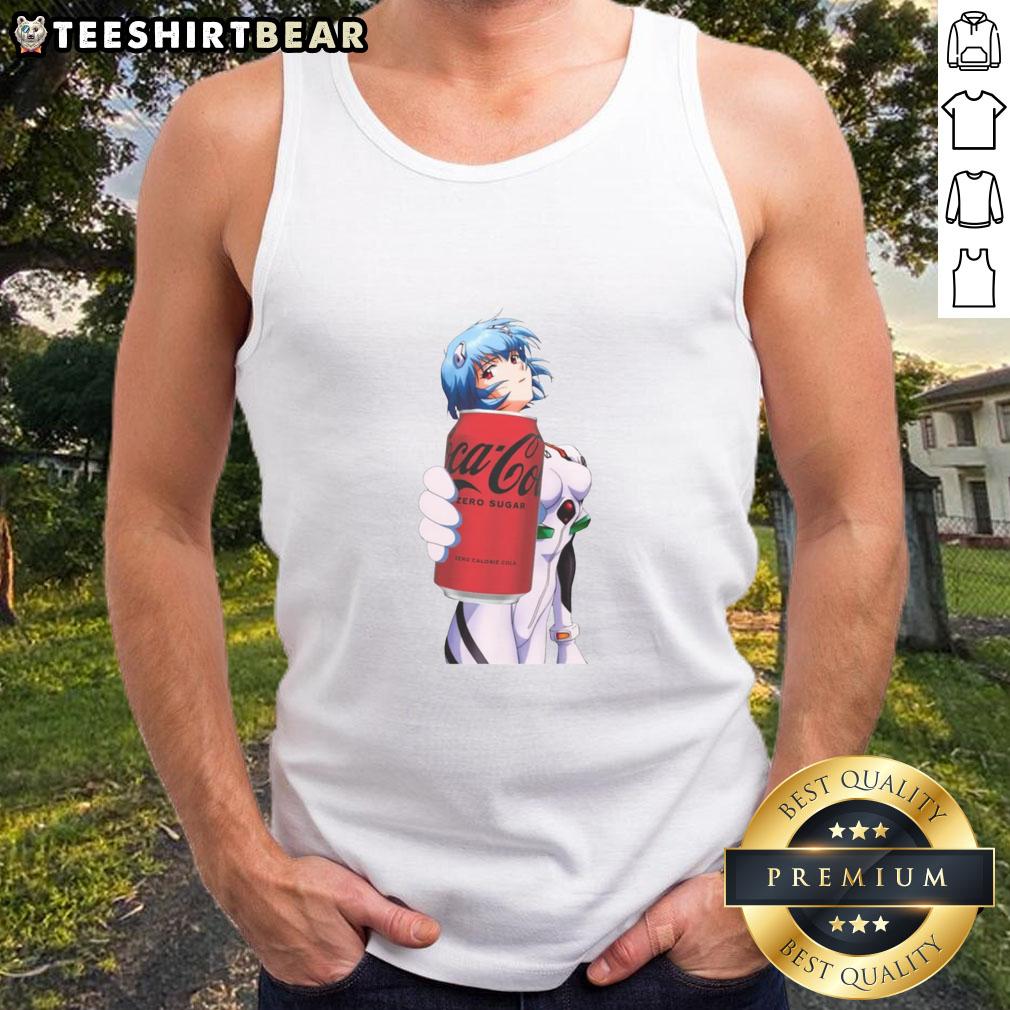 Pretty Rei Soda Zero Sugar Coca Tank Top Alt Text: Pretty Rei Soda Zero Sugar Coca tank top featuring vibrant colors and stylish design for casual wear.
