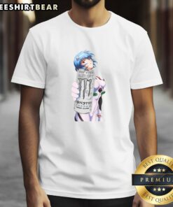 Pretty Rei Zero Sugar Monster Energy T-Shirt featuring vibrant graphics and comfortable fit for fans of the brand.