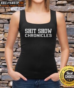 Stylish Pretty Shit Show Chronicles tank top featuring bold graphic design, perfect for casual summer outfits.