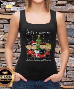 Alt Text: Pretty Snoopy Noel Denver Broncos tank top for women, perfect Christmas tree design for holiday celebrations 2025.