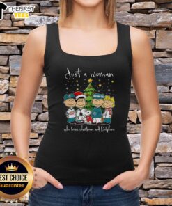 Pretty Snoopy Noel Miami Dolphins tank top for women featuring a Christmas tree design, perfect for festive wear 2025.