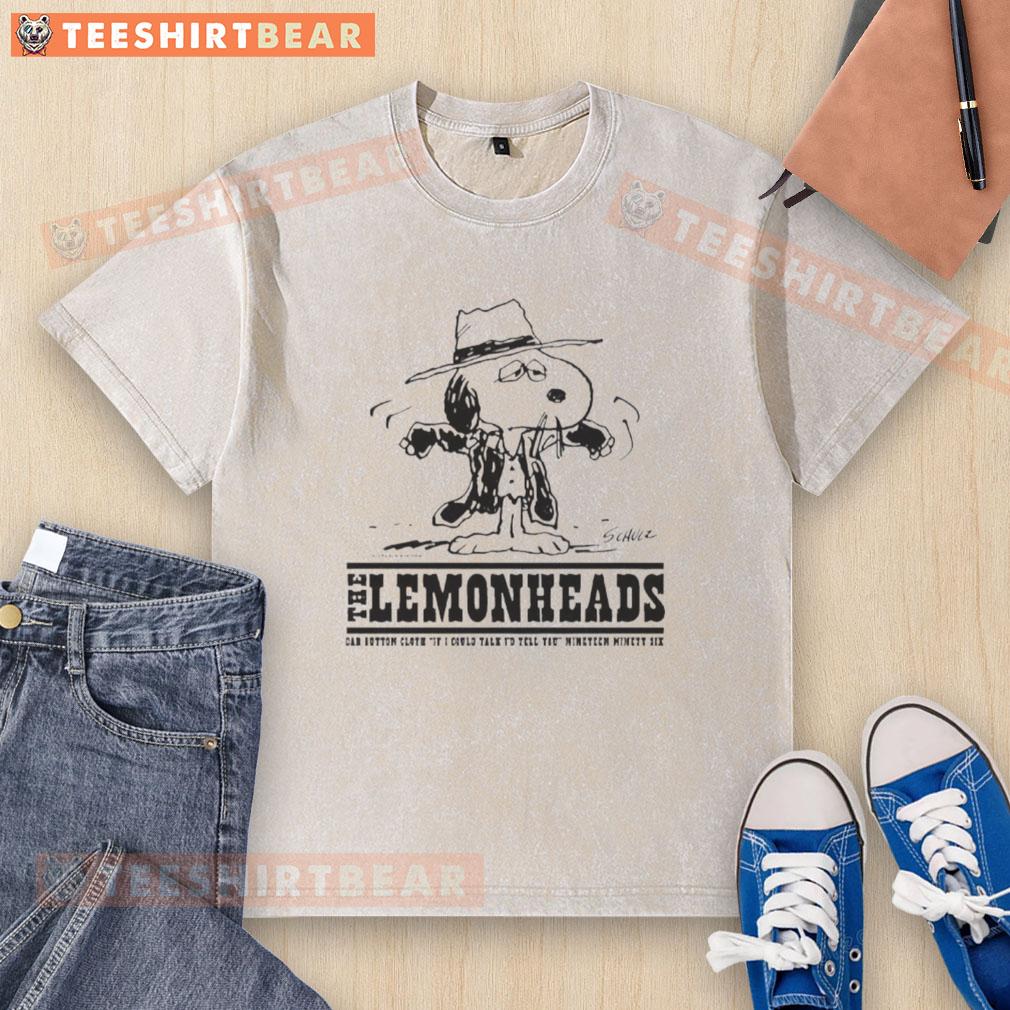 Pretty Snoopy The Lemonheads If I Could Talk Washed T Shirt Alt Text: Pretty Snoopy The Lemonheads 'If I Could Talk' washed t-shirt featuring a vintage design and vibrant colors.