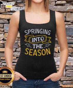 Pretty Springing Into The Season Spring T-Shirt - Image 4