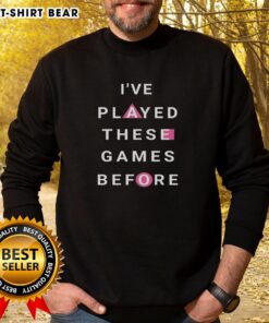 Pretty Squid Game 3 sweatshirt featuring game-themed graphics, perfect for fans of the series who love cozy style.