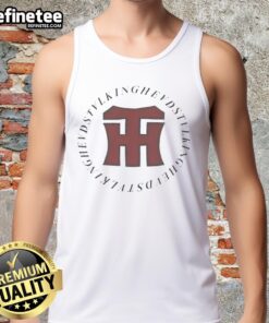 Pretty Talking Heads 1982 tank top featuring vibrant colors and iconic band logo, perfect for music fans and vintage collectors.