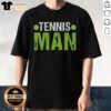 Stylish 'Pretty Tennis Man' T-Shirt featuring a vibrant design, perfect for tennis fans and casual wear enthusiasts.