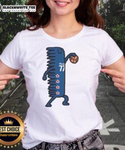 Pretty V.J. Edgecombe 77 Philadelphia 76ers ladies tee featuring vibrant team colors and stylish design for female fans.