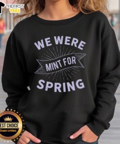 Alt Text: Pretty We Were Limit for Spring Sweatshirt in pastel colors, perfect for a stylish spring outfit.