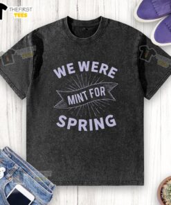 Alt Text: Pretty We Were Limit for Spring washed t-shirt in pastel colors, perfect for casual spring outfits.