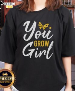 Pretty You Grow Girl Ladies Tee featuring a vibrant design ideal for stylish women who love inspirational fashion.