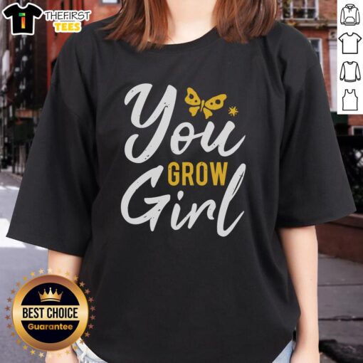 Pretty You Grow Girl Ladies Tee featuring a vibrant design ideal for stylish women who love inspirational fashion.