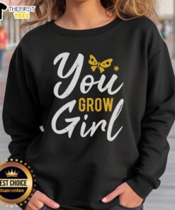 Pretty You Grow Girl Sweatshirt in vibrant colors, featuring a trendy design perfect for casual and stylish outfits.