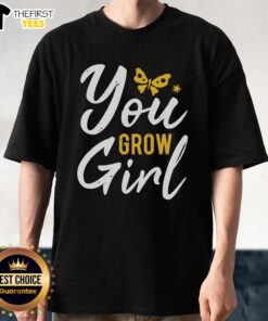Pretty You Grow Girl T-Shirt featuring a vibrant floral design, perfect for empowering young girls with style.
