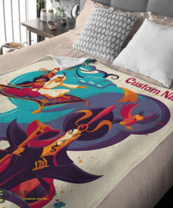 Good Aladdin and the Magic Lamp Disney Cartoon Blanket – Customize Blanket