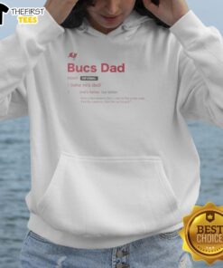 Official Tampa Bay Buccaneers Dad Definition Hoodie in red, showcasing team pride and comfort for fans.