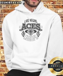 Las Vegas Aces hoodie celebrating the 2025 WNBA Champs, featuring team colors and logo for fans and collectors.