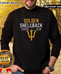 Top 250th Anniversary Golden Shellback Sweatshirt featuring a vibrant design celebrating maritime heritage.