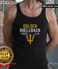 Top 250th Anniversary Golden Shellback Tank Top featuring a vibrant design celebrating maritime heritage.