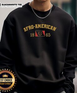 Top Afro American 1865 sweatshirt featuring a vintage design, celebrating African American history and culture.