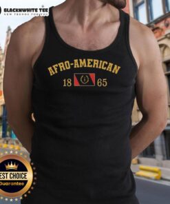 Top Afro American 1865 tank top featuring vintage design and cultural significance, perfect for casual wear.