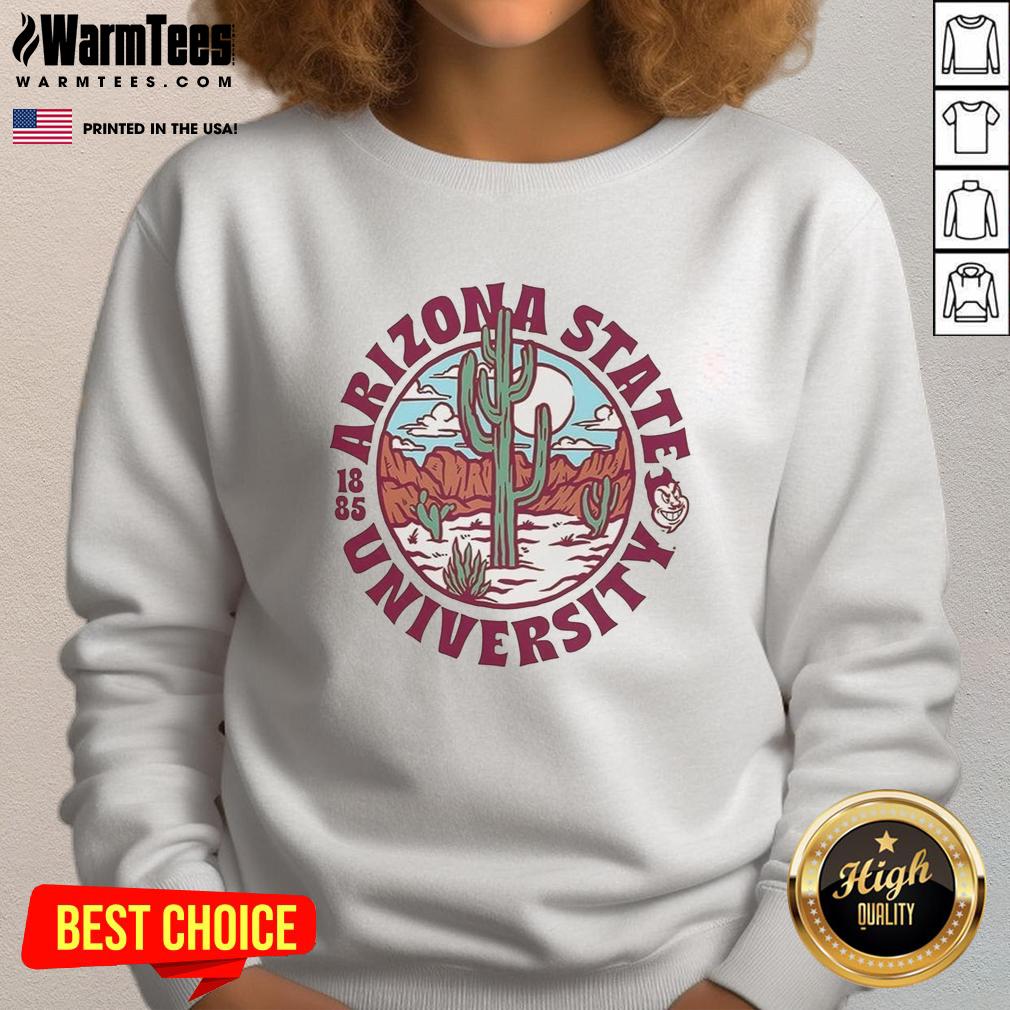 top-arizona-state-sun-devils-football-arizona-state-university-est-1885-landscape-logo-sweatshirt Arizona State Sun Devils football sweatshirt featuring landscape logo, celebrating Arizona State University established 1885.