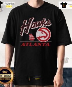 Vintage Atlanta Hawks Fly By T-Shirt showcasing classic team graphics and retro design, perfect for fans and collectors.