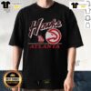 Vintage Atlanta Hawks Fly By T-Shirt showcasing classic team graphics and retro design, perfect for fans and collectors.