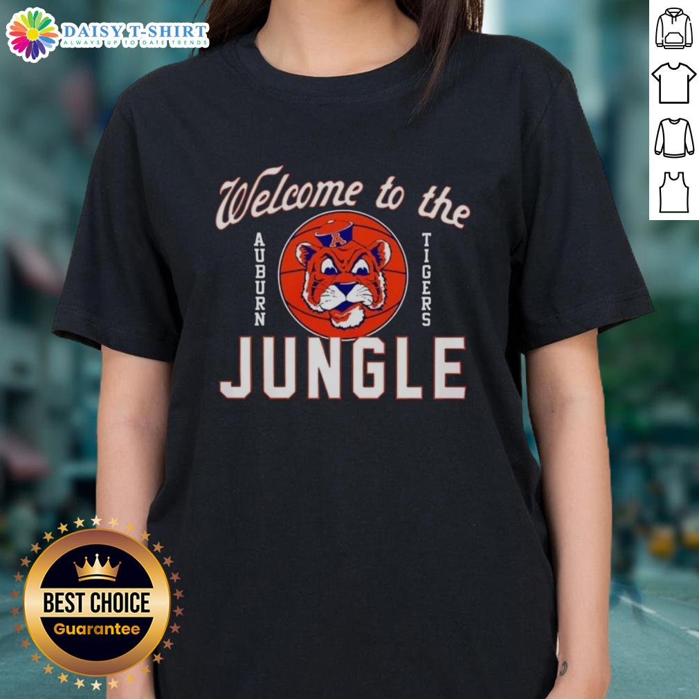 Top Auburn Tigers Welcome To The Jungle Ladies Tee Top Auburn Tigers Welcome to the Jungle ladies tee featuring vibrant team colors and logo for passionate fans.